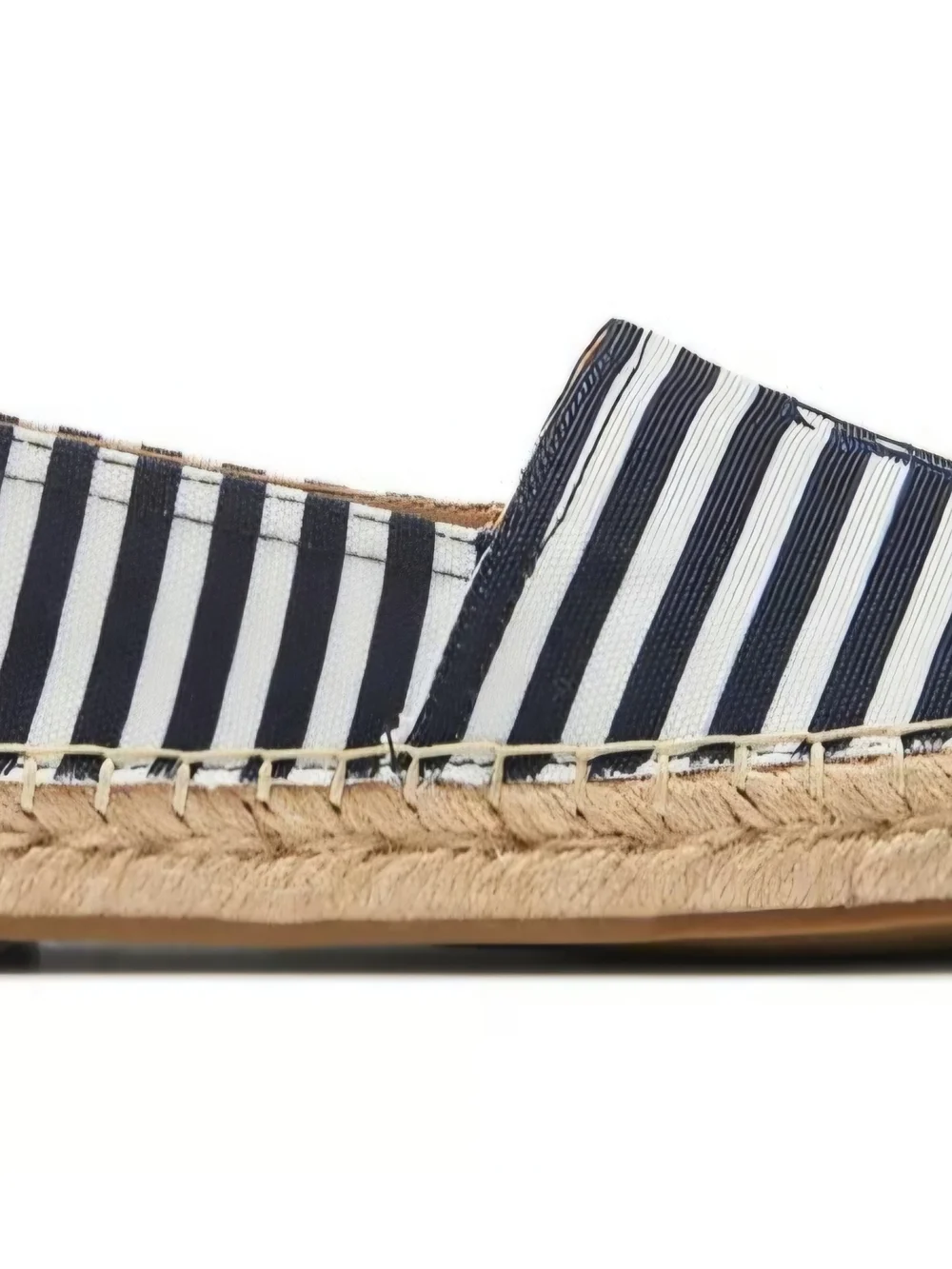 Tommy Hilfiger Navy & White Striped Canvas Espadrilles Size 7